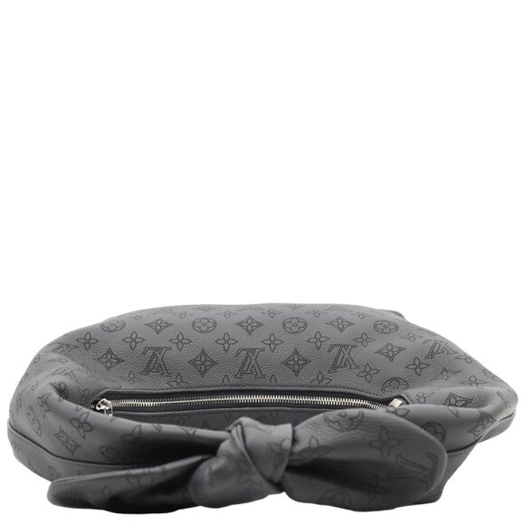 Louis Vuitton  Why Knot MM Monogram Mahina Leather Hobo Bag Black - Picture 5 of 13
